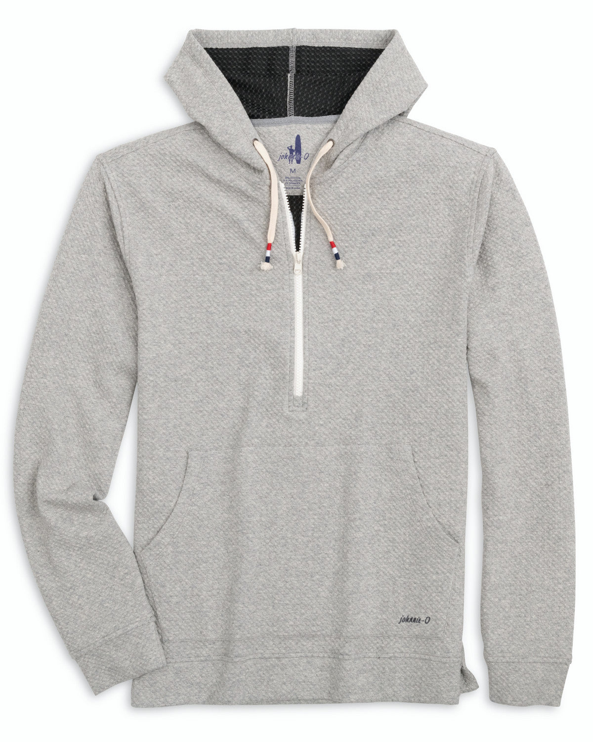 Johnnie-O Men's Georgie 1/2 Zip Hoodie Apparel Johnnie-O Light Gray Small