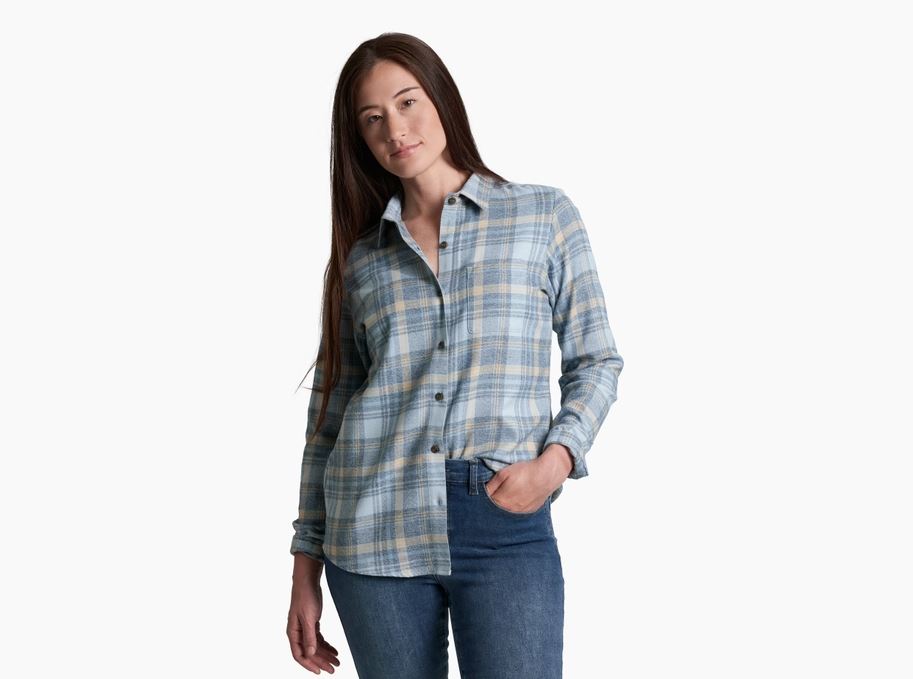 Kuhl Women's Whisper Flannel Apparel Kuhl Winter Sky-WSKY XSmall