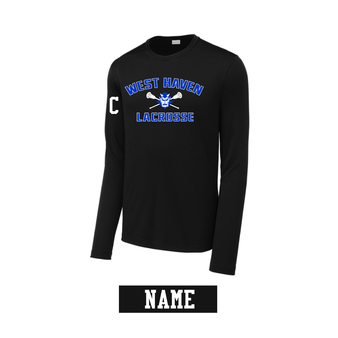 West Haven Girls Lacrosse Long Sleeve Warmup Logowear West Haven Girls Lacrosse Black Ladies XS