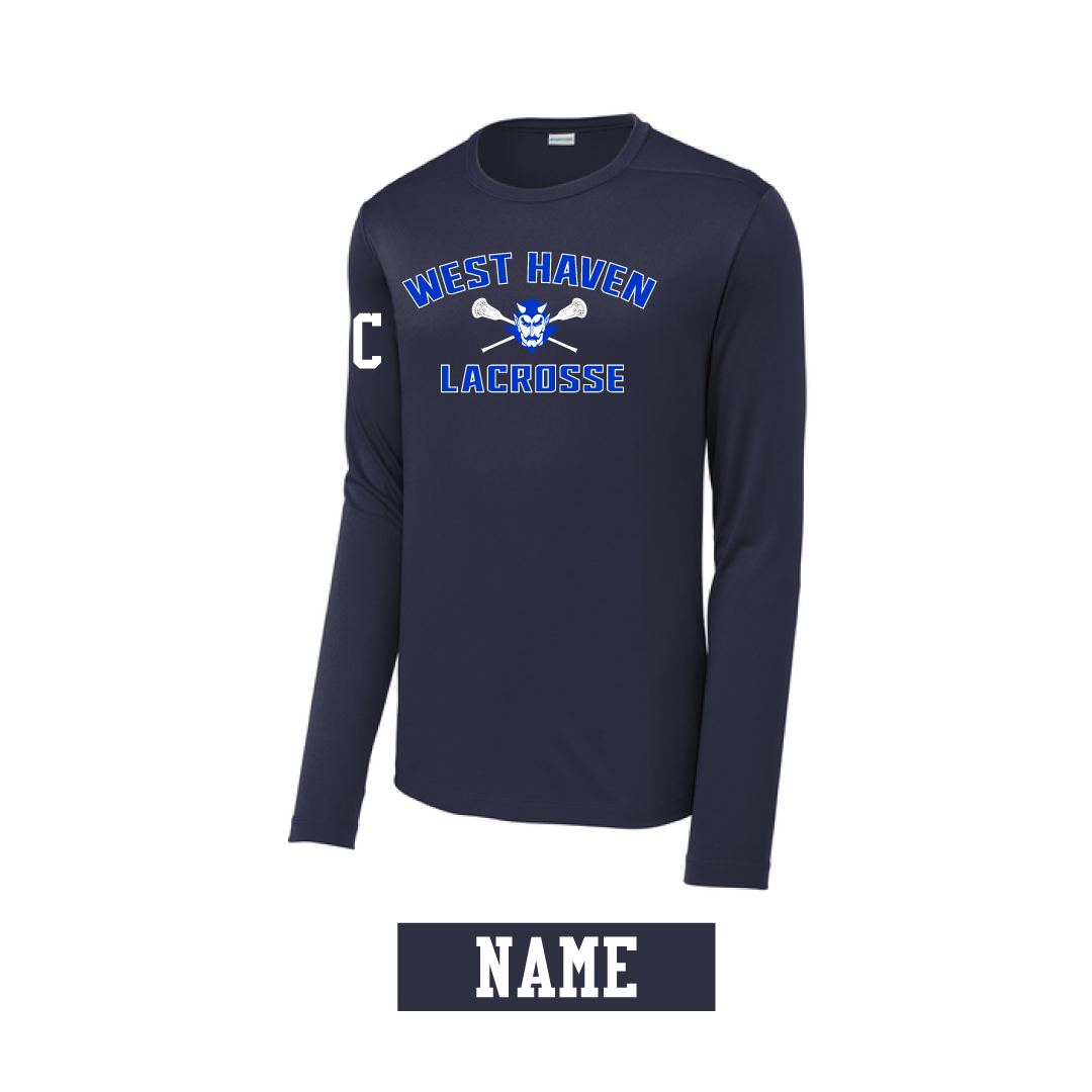 West Haven Girls Lacrosse Long Sleeve Warmup Logowear West Haven Girls Lacrosse Navy Ladies XS