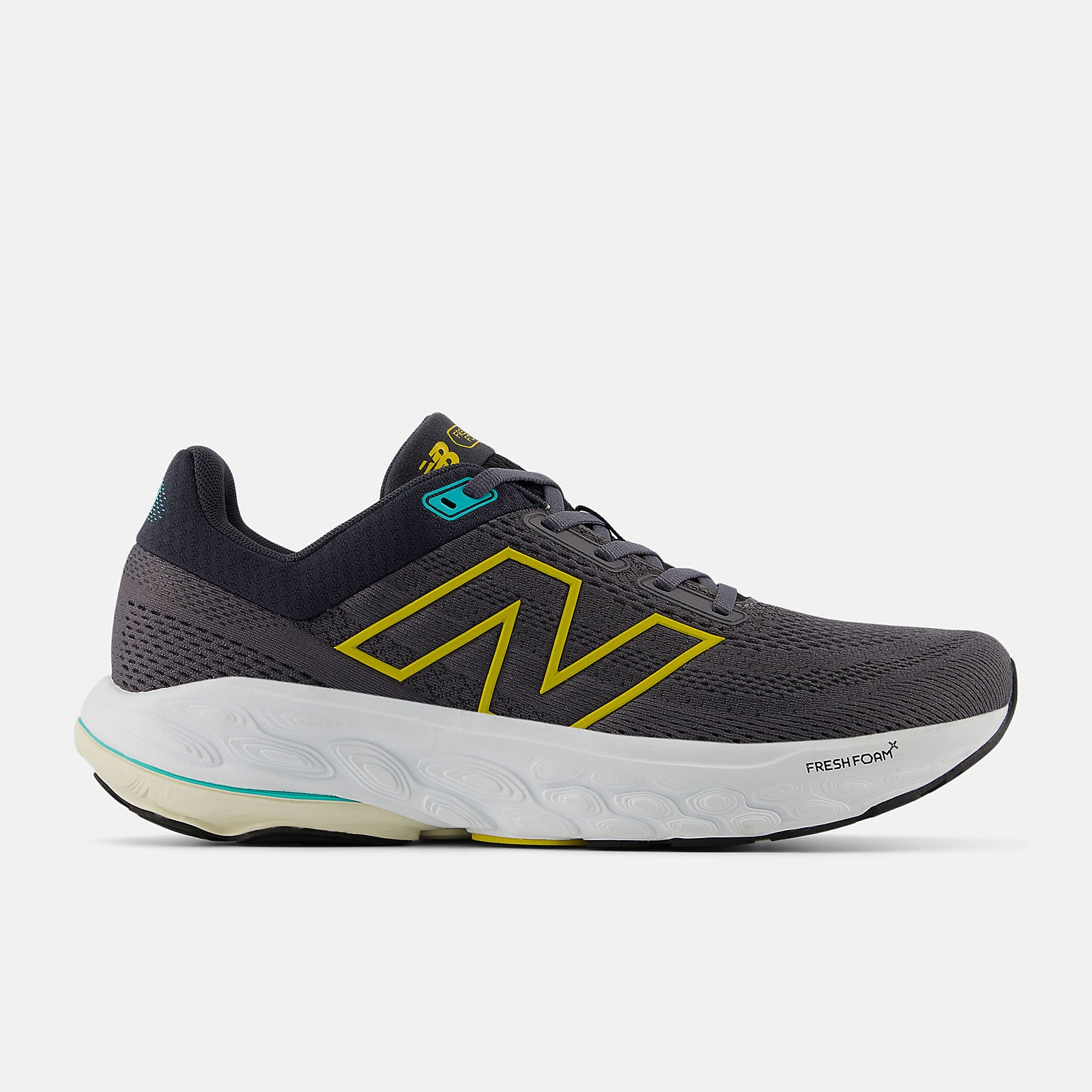 New Balance Men's Fresh Foam X 860v14 Footwear New Balance Magnet with Ginger Lemon and Cyber Jade 11.5 Wide-2E