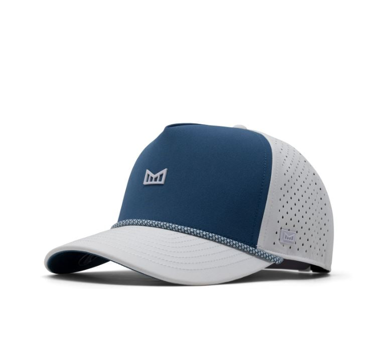 Melin Hydro Odyssey Rope Seaport Hat Accessories Melin Steel Blue/White Classic