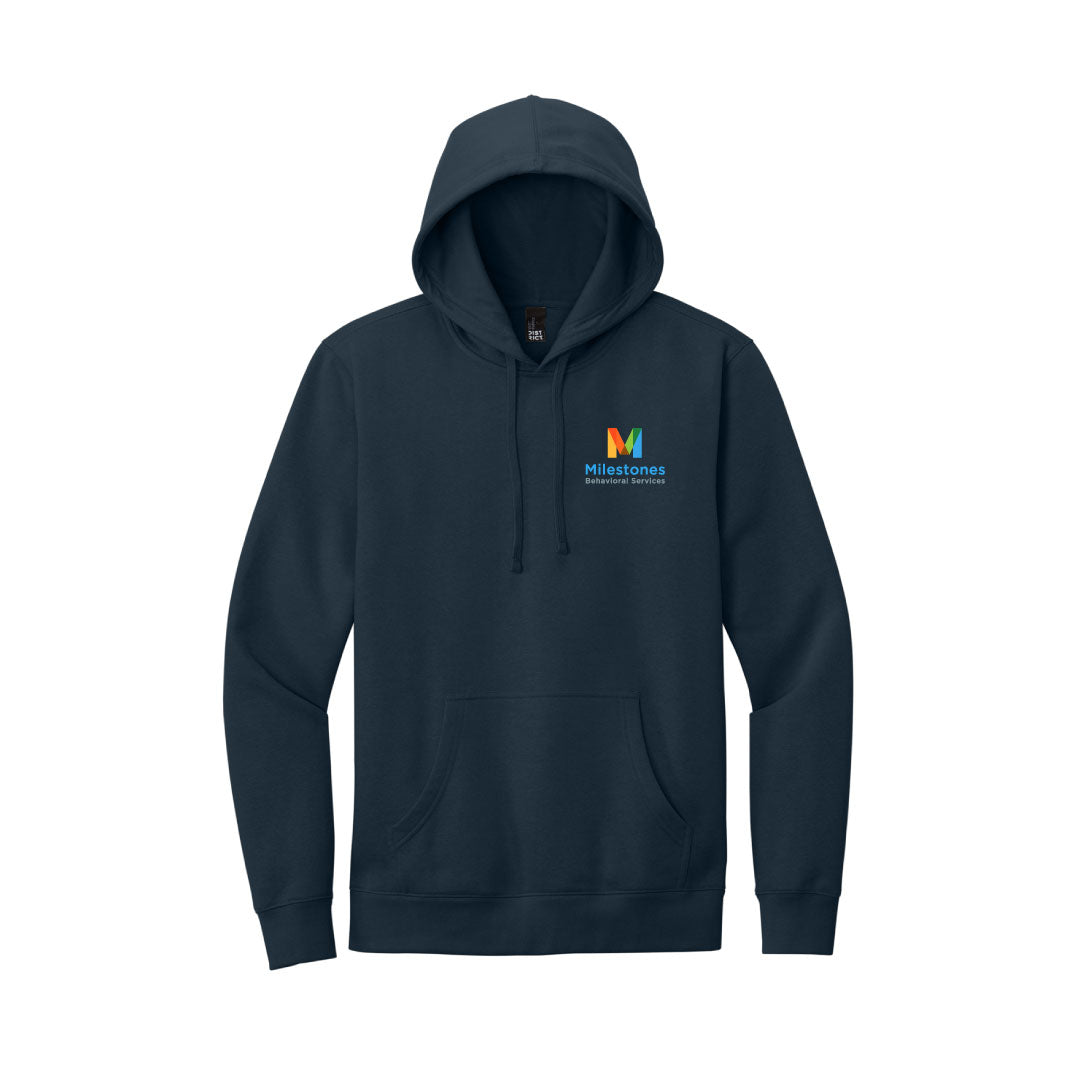 Milestones Hooded Sweatshirt Logowear Milestones Behavioral Services Navy Adult XS