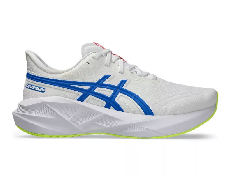 ASICS Women's Novablast 5 Footwear ASICS White/Tuna Blue-100 6