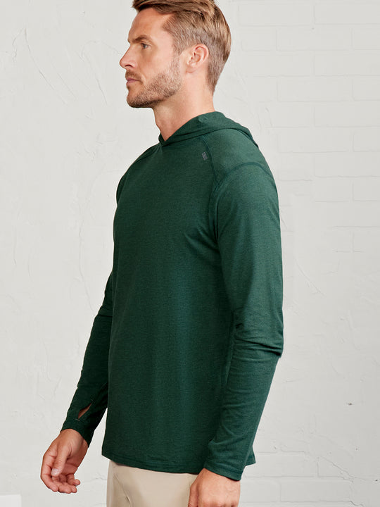 Tasc Men's Carrollton Lightweight Hoodie Apparel Tasc Spruce Heather-303 Small