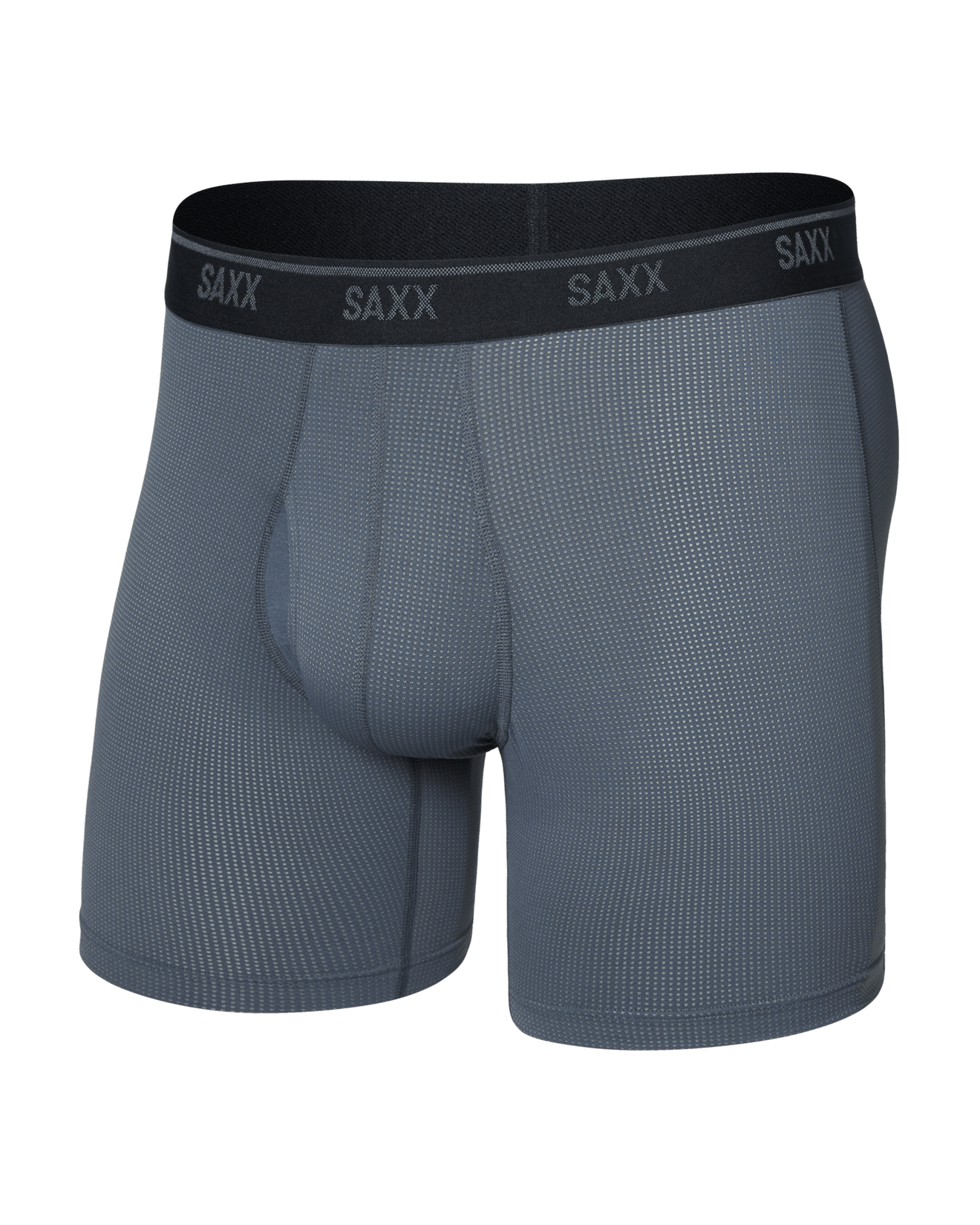 Saxx Mens Quest Quick Dry Mesh Boxer Brief Apparel SAXX Turbulence Small