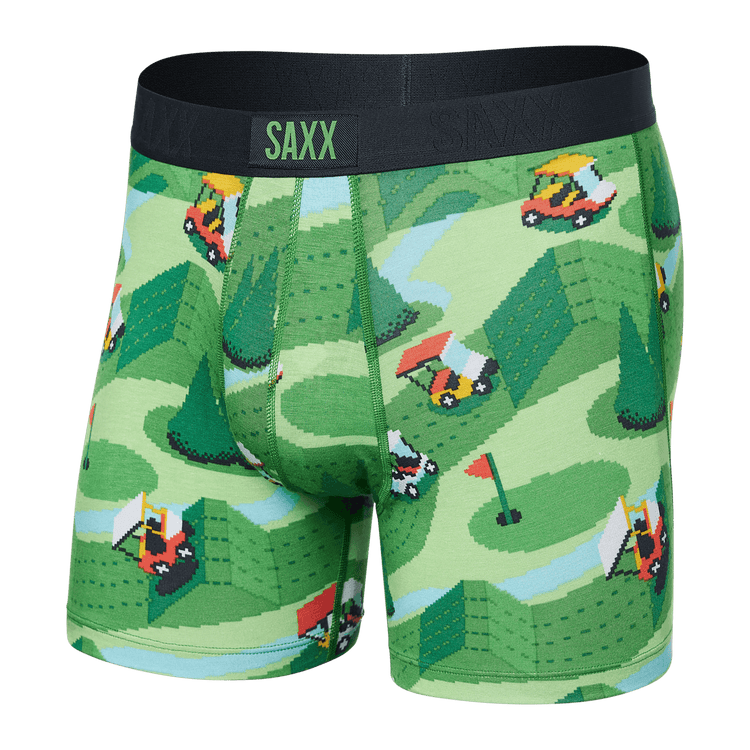 SAXX Mens' Vibe Super Soft Boxer Brief Apparel SAXX Excite Carts Small 