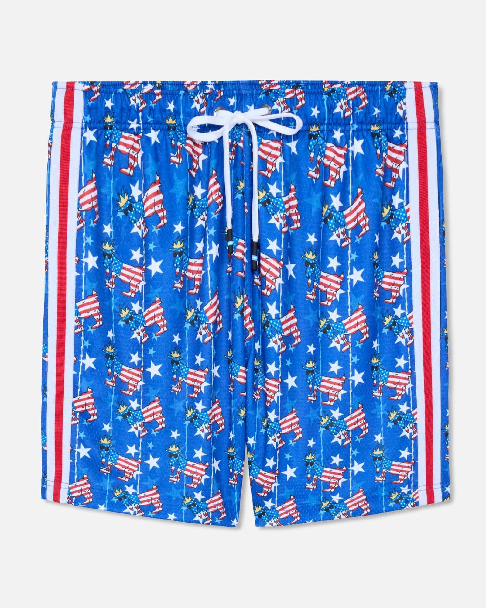 Goat USA Boys' Freedom AOP Mesh Shorts Apparel Goat USA Royal Blue Freedom Youth XSmall