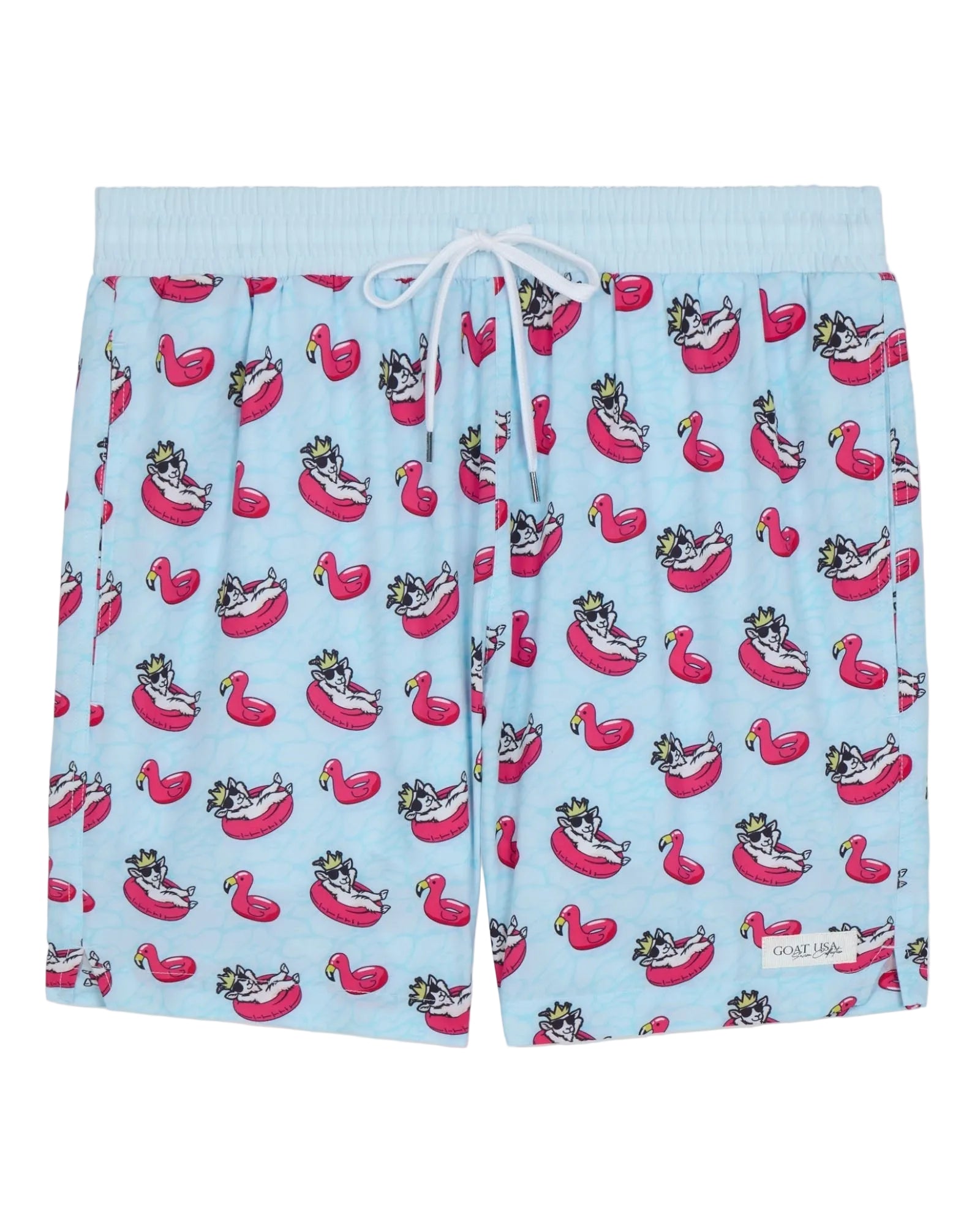 Goat USA Boys' Lazy Float Bathing Suit Apparel Goat USA Delicate Blue Youth XSmall