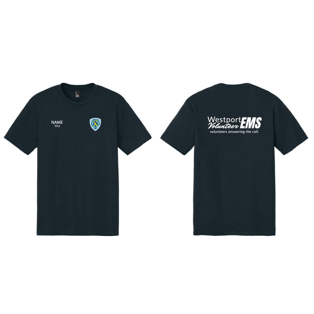Westport Volunteer EMS Tri Blend Tee Logowear Westport EMS Navy Mens S