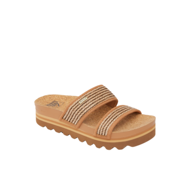 Reef Women's Cushion Vista Higher Footwear Reef Chocolate Raffia 5