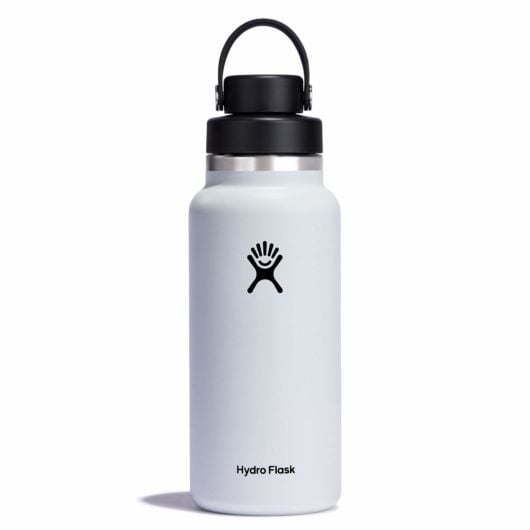 Hydro Flask 32 oz Wide Mouth with Flex Chug Cap Accessories Hydro Flask White