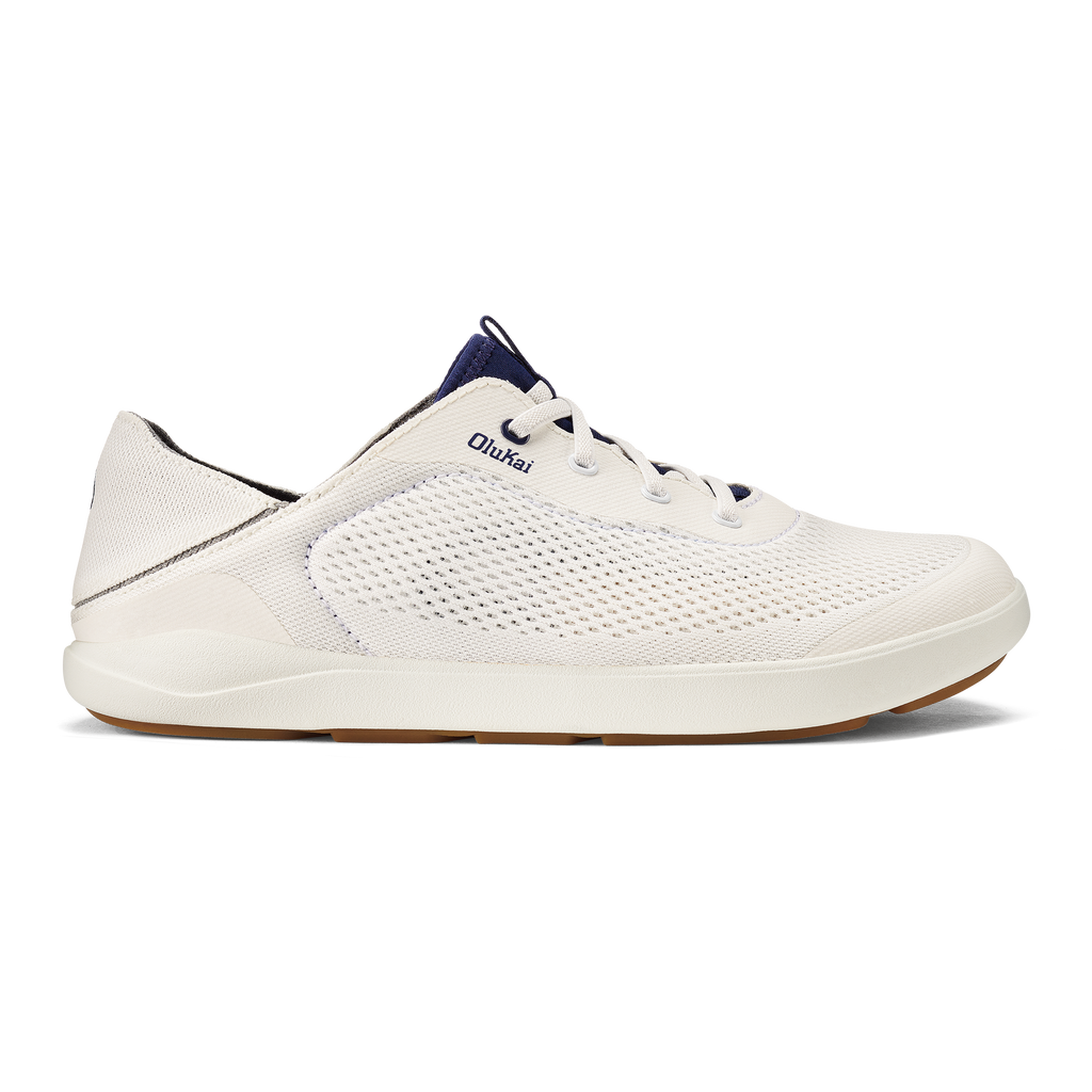 Olukai Men's Moku Pae No Tie Shoes Footwear Olukai Bright White/Pacifica 8