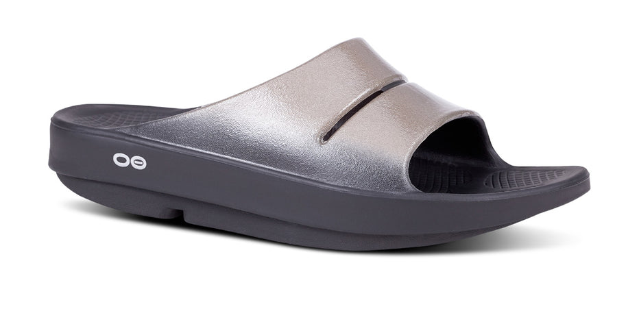 Oofos Women's Ooahh Luxe Slide Footwear OOFOS Latte 7