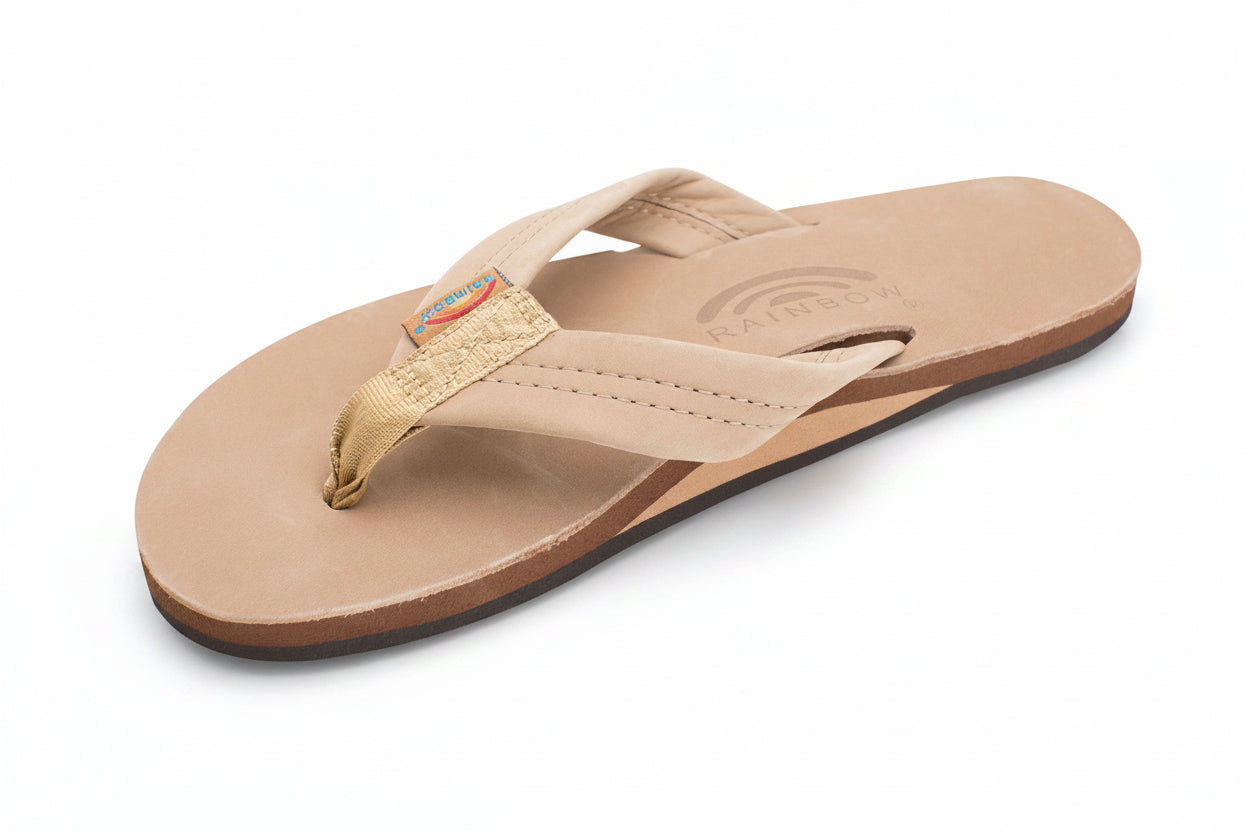 Rainbow Women's Single Layer Thick Strap Sandal Footwear Rainbow Sandals Sierra Brown Small 5.5-6.5