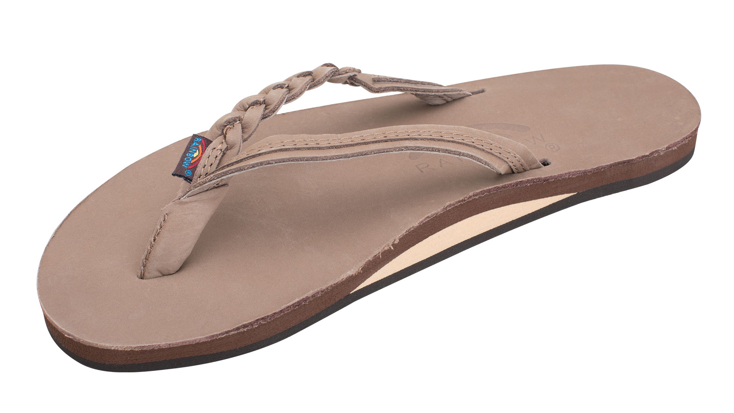 Rainbow Womens Flirty Braidy Sandal Footwear Rainbow Sandals Dark Brown Small 5.5 - 6.5