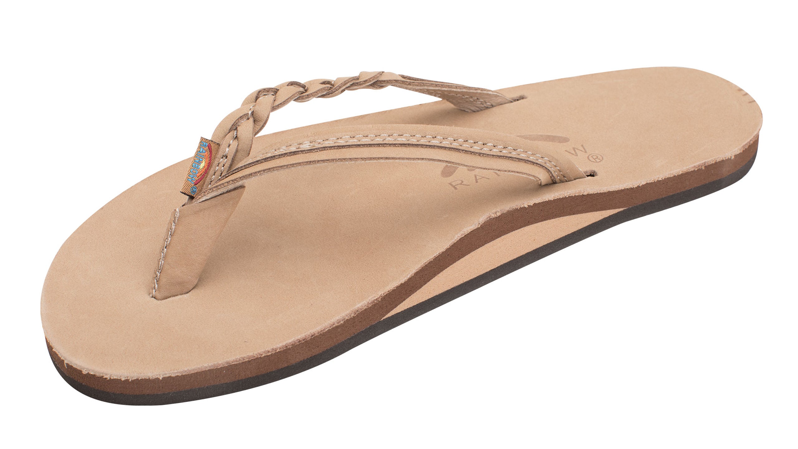 Rainbow Womens Flirty Braidy Sandal Footwear Rainbow Sandals Sierra Brown Small 5.5 - 6.5