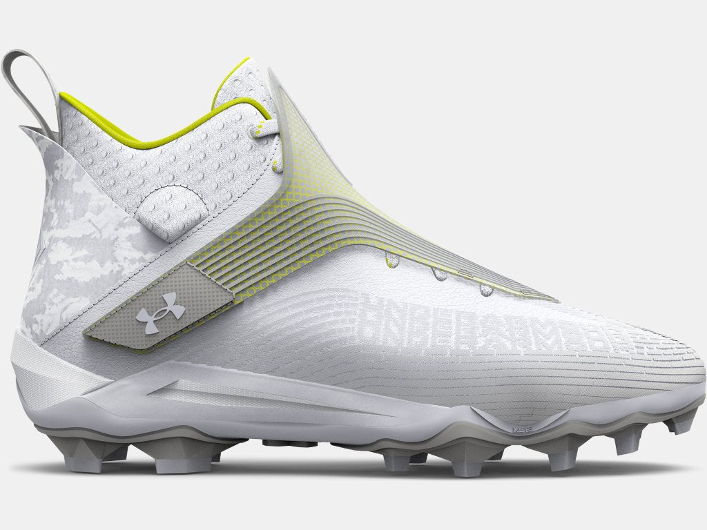 Men's UA Highlight Hammer MC Cleats Footwear Under Armour 9 White/Metallic Silver/White-101 Medium