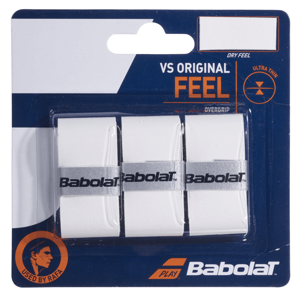 Babolat VS Original X3 Overgrip 3 Pack Accessories Babolat White