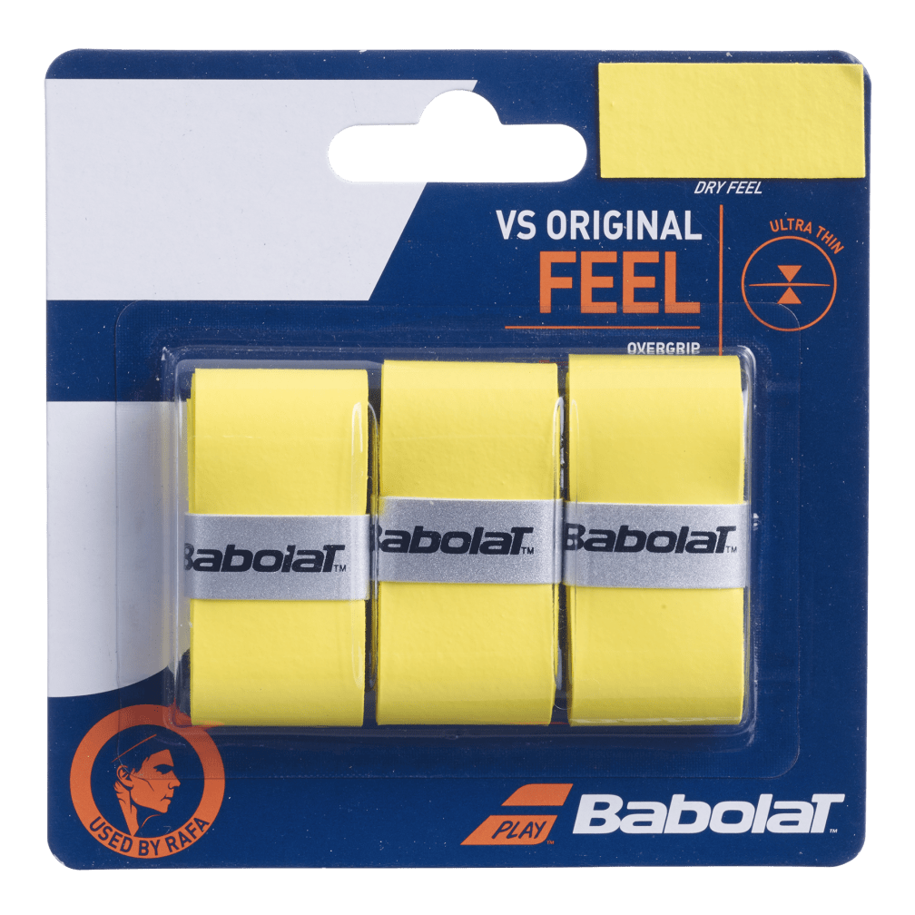 Babolat VS Original X3 Overgrip 3 Pack Accessories Babolat Yellow