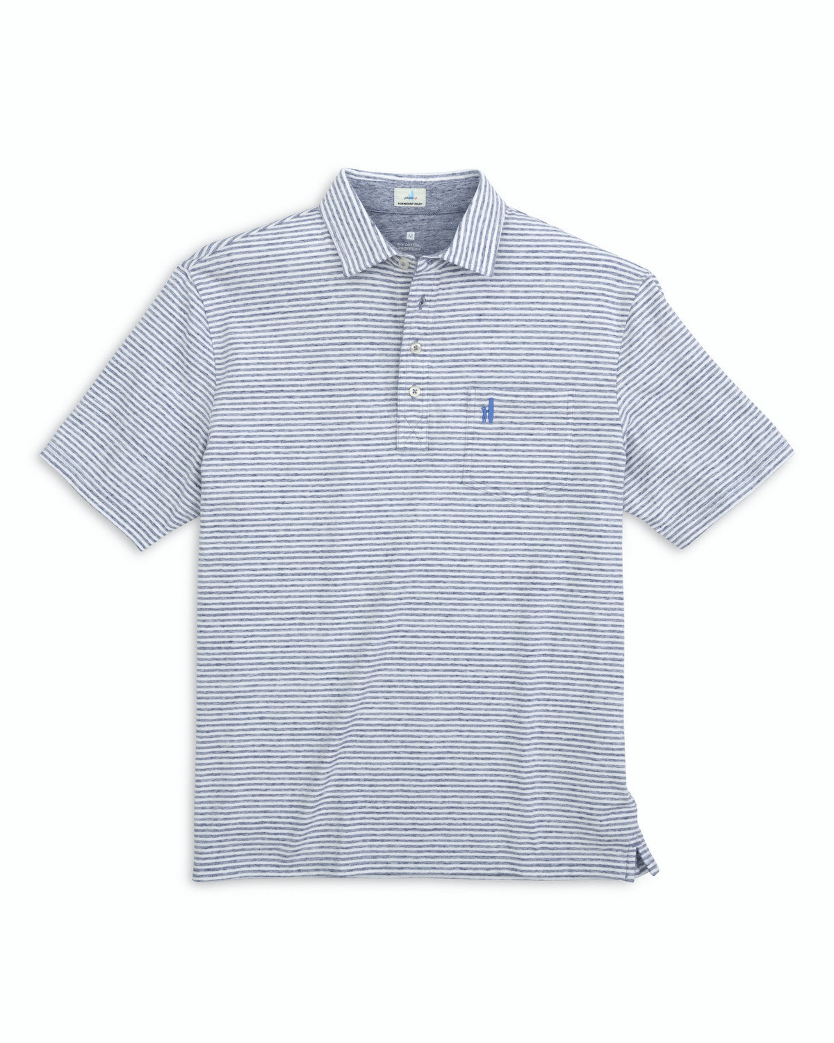 Johnnie O Mens The Original 4 Button Polo Dante Stripe Apparel Johnnie-O Indigo Small