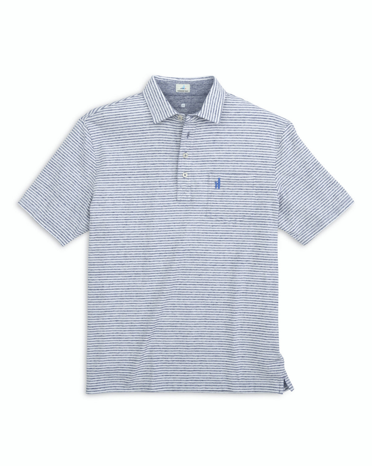 Johnnie-O Men's The Original 4-Button Polo-Dante Stripe Apparel Johnnie-O Indigo Small 