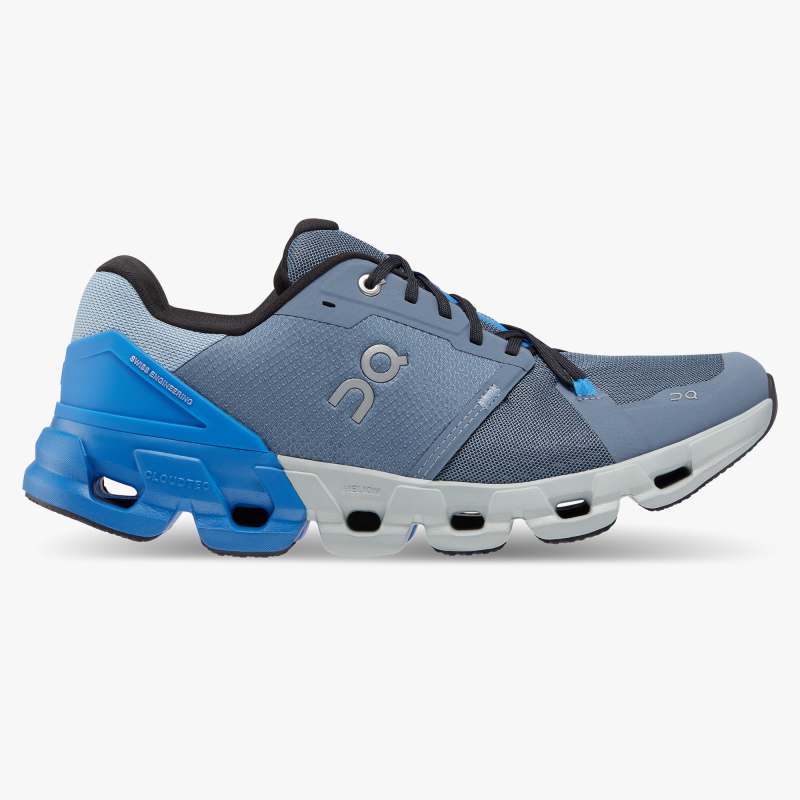 ON Men's Cloudflyer 4 Footwear ON Metal/Lapis 8