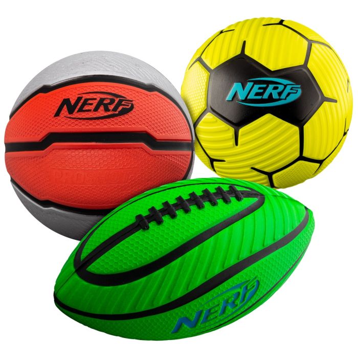 Nerf Multi Sport Foam Ball Set Equipment FRANKLIN SPORTS INC. Yellow/Red/Green