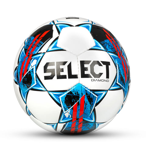Select Diamond v22 Soccer Ball Equipment SELECT SPORT AMERICA 4 White/Blue/Red
