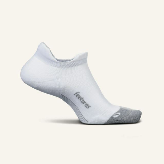 Feetures Elite Light Cushion No Show Tab Apparel Feetures White Small 