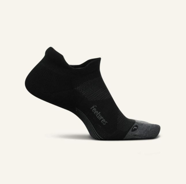 Feetures Elite Light Cushion No Show Tab Apparel Feetures Black Small 