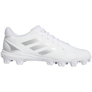 Adidas Womens Purehustle Md Footwear Adidas 6 Footwear White/Silver Metallic