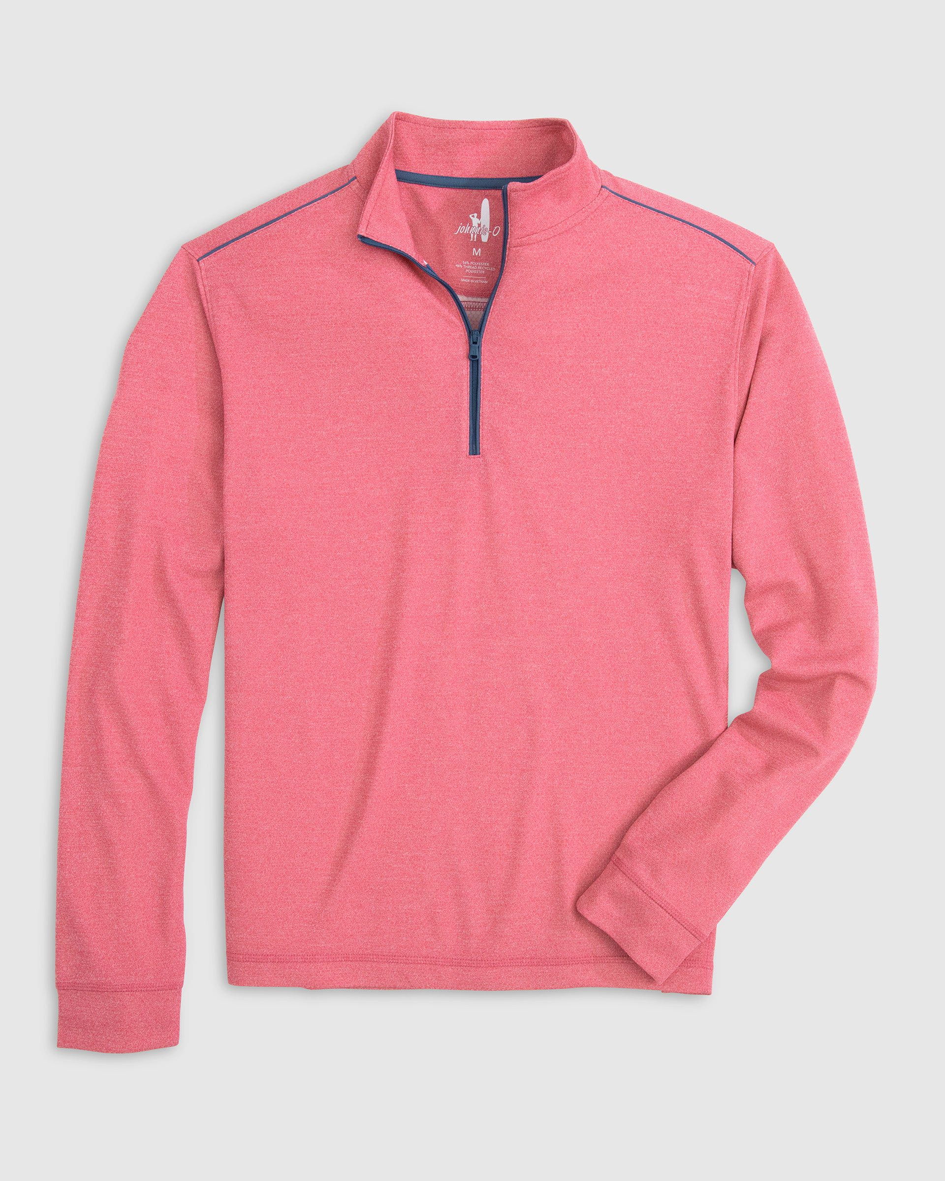 Johnnie-O Men's Wells PREP-FORMANCE 1/4 Zip Pullover Apparel Johnnie-O Taffy Small 