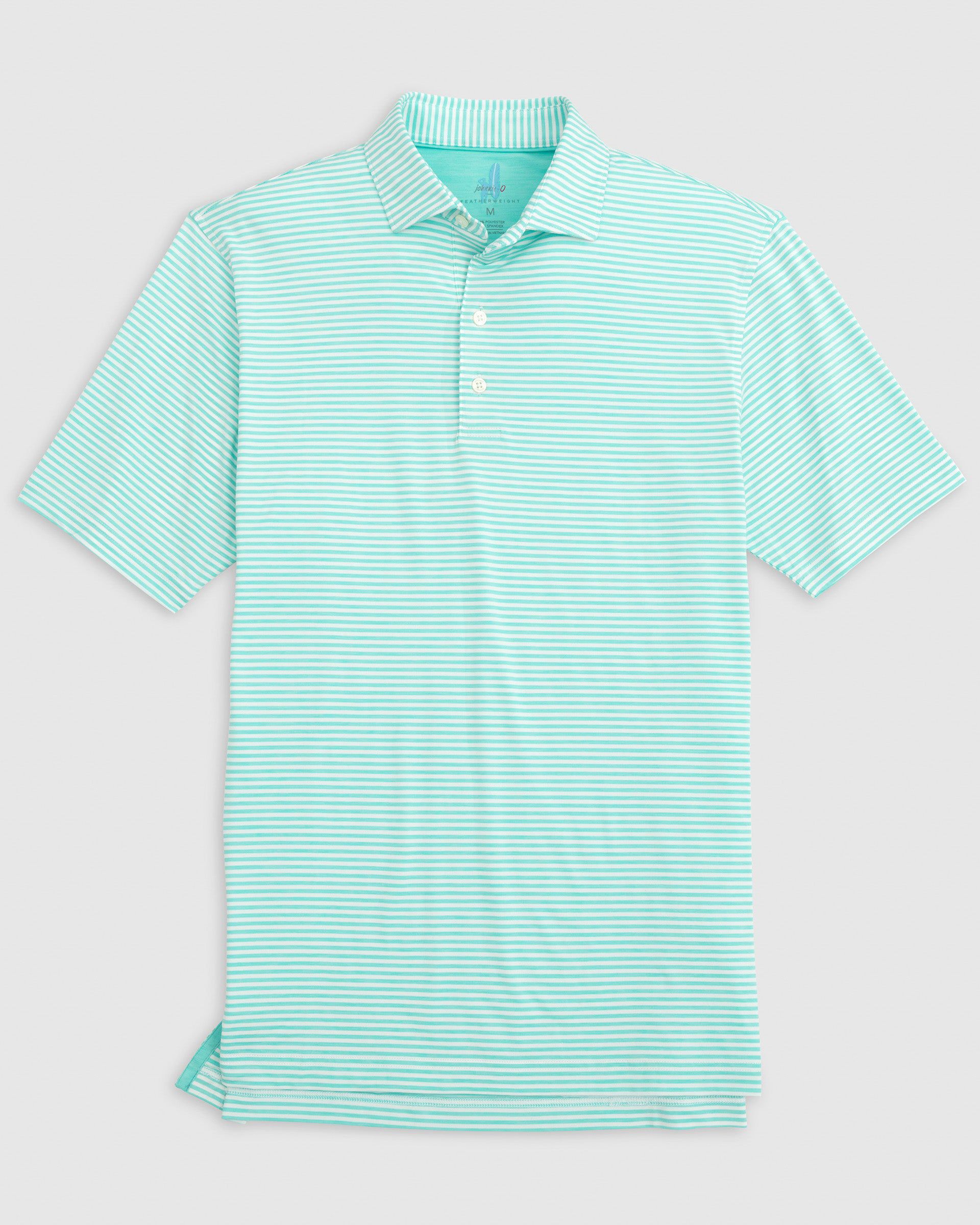 Seymour Featherweight Striped Polo Apparel Johnnie-O Cay Small
