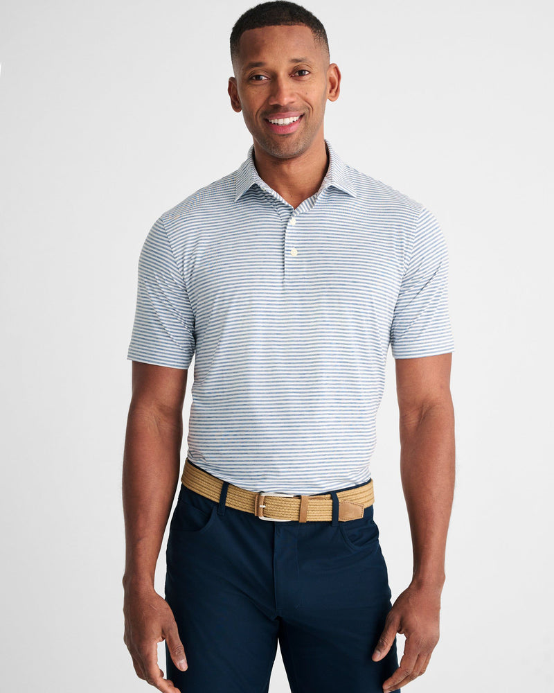 Seymour Featherweight Striped Polo Apparel Johnnie-O