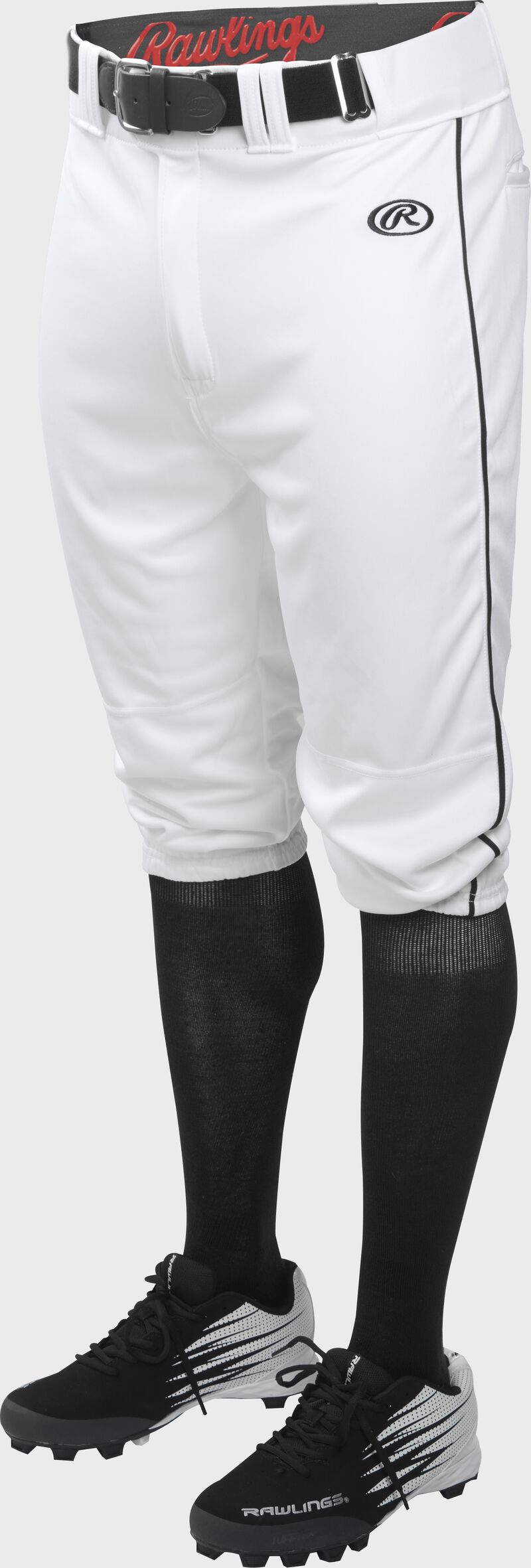 Rawlings Youth Launch Piped Knicker Pant Apparel Rawlings/Easton White/Black Small