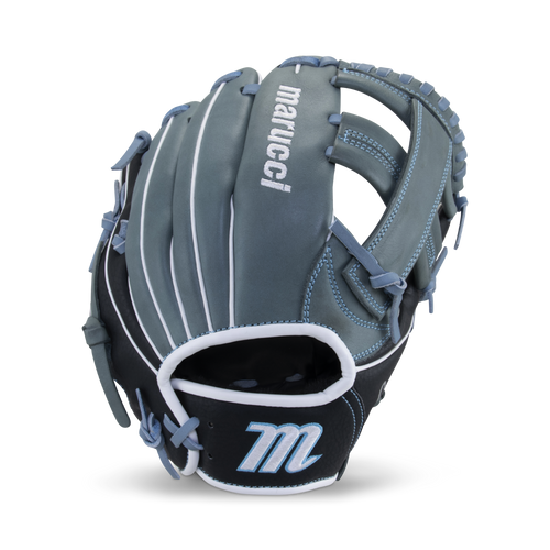 Marucci Caddo Fastpitch S Type 11" Single Post Equipment MARUCCI Gray/Columbia Blue Right Hand Throw
