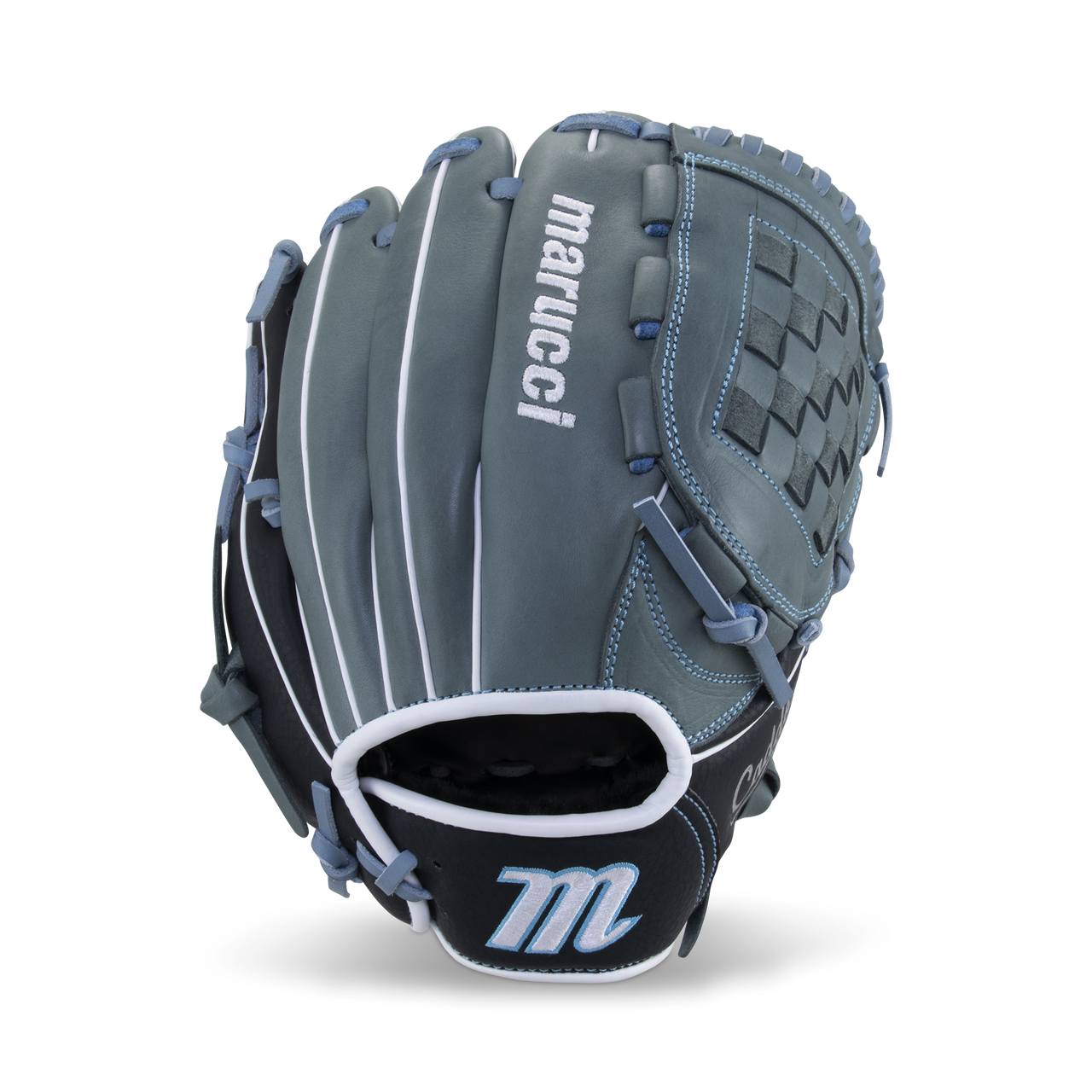 Marucci Caddo Fastpitch S Type 11.5" Basket Web Equipment MARUCCI Gray/Columbia Blue Right Hand Throw