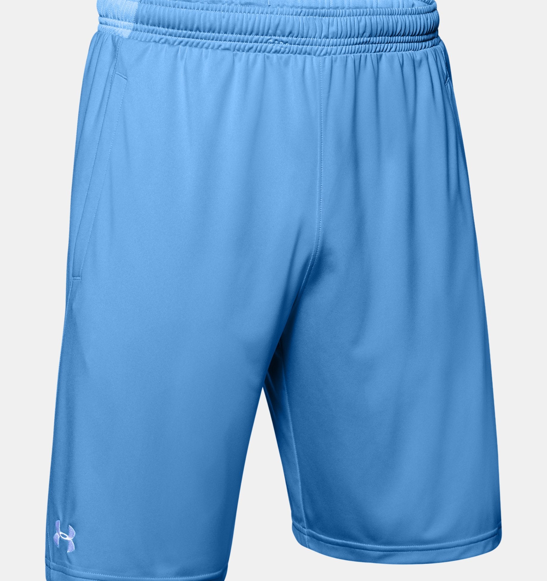 Under Armour Mens Locker 9 Pocketed Short Apparel Under Armour Carolina Blue/White-475 S