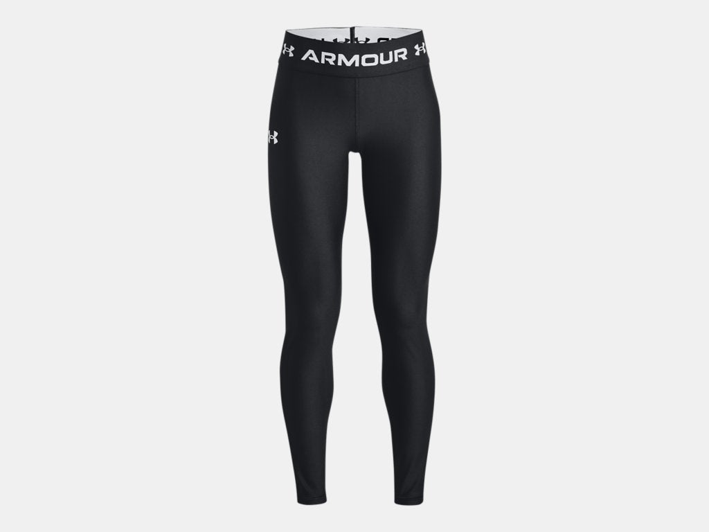 Under Armour Girls' HeatGear® Armour Leggings Apparel Under Armour Black-001 Girls' Smalll 