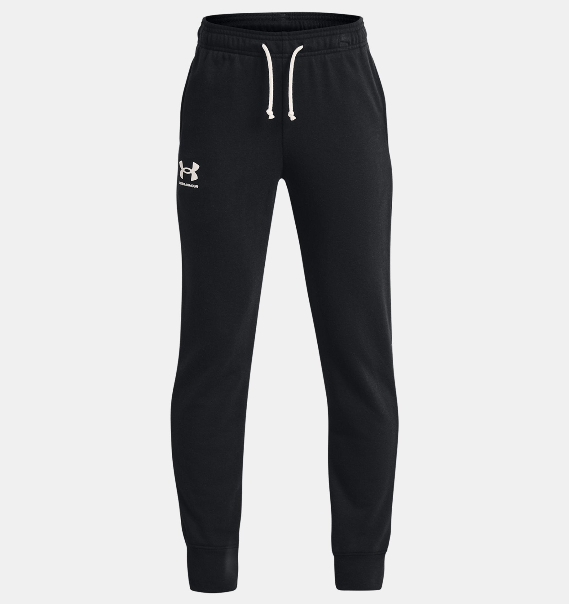 Under Armour Boys' Rival Terry Joggers Apparel Under Armour Black/Onyx White-001 Small 