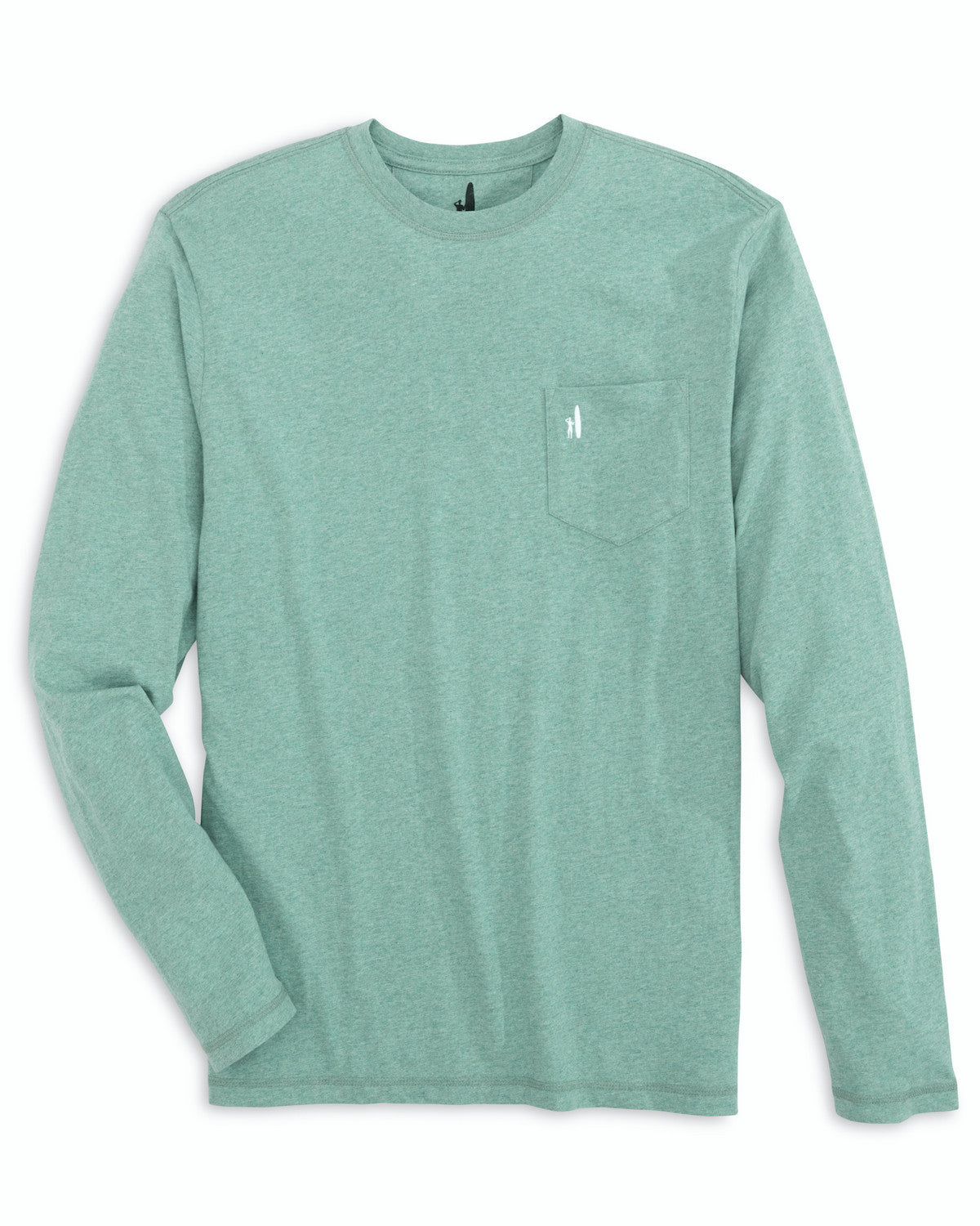 Johnnie-O Men's Heathered Brennan Long Sleeve Tee Apparel Johnnie-O Seaglass Small 