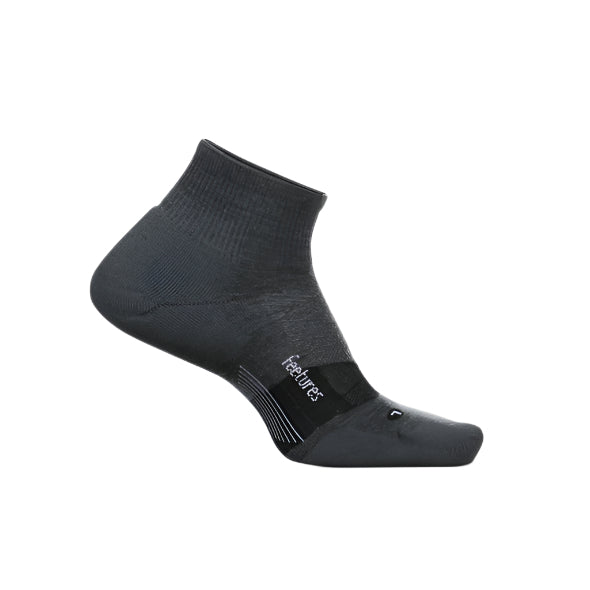 Feetures Merino 10 Cushion Quarter Apparel Feetures Gray Medium
