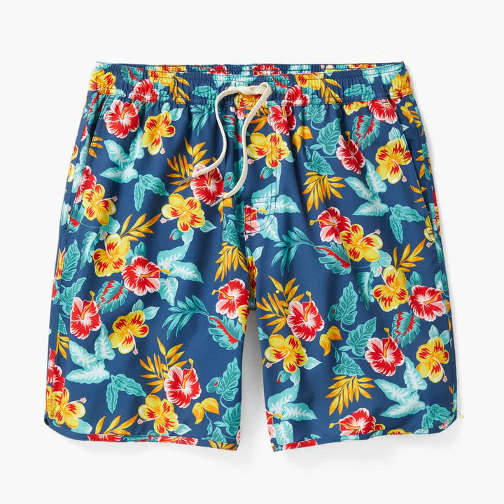 Fair Harbor Men's Anchor Swim Short Apparel Fair Harbor Yellow Tropics Small 