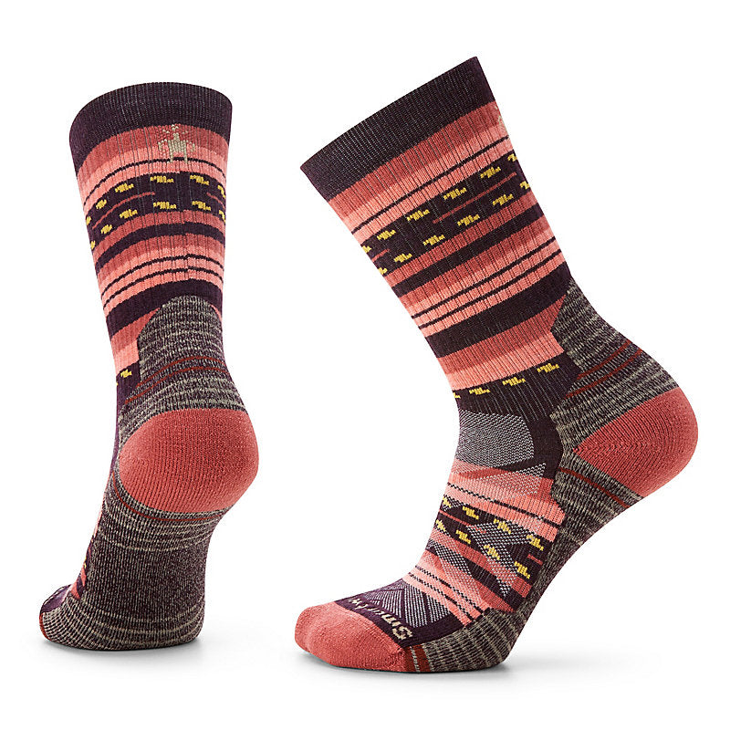 Smartwool Womens Hike Light Cushion Margarita Crew Socks Apparel Smartwool Bordeaux-590 Small