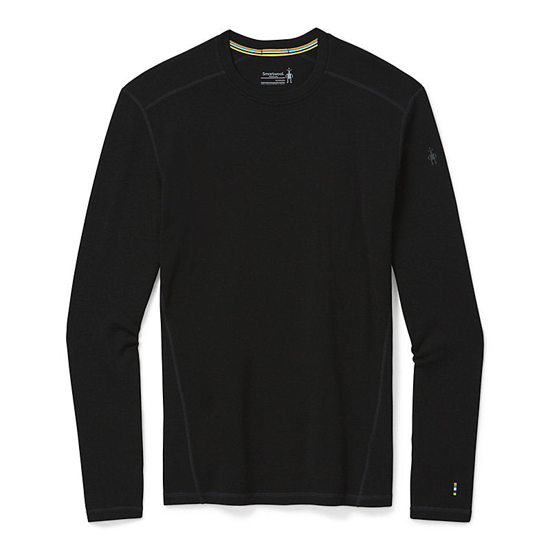 Smartwool Men's Classic Thermal Merino Base Layer Crew Apparel Smartwool Black-001 Small