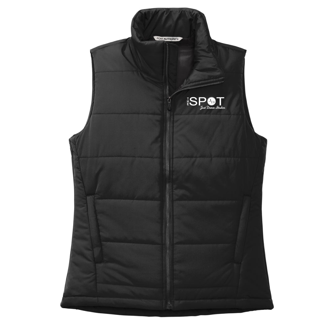 The Spot Dance Puffer Vest Logowear The Spot Just Dance Ladies XS Black