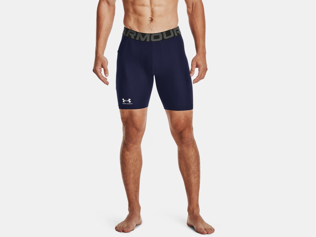 Under Armour Men's Heatgear Armour Compression Shorts Apparel Under Armour Midnight Navy/White-410 Small Regular