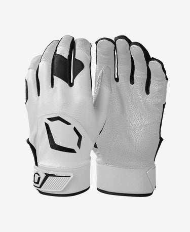 EvoShield Standout Batting Gloves Equipment Wilson Small White/Black