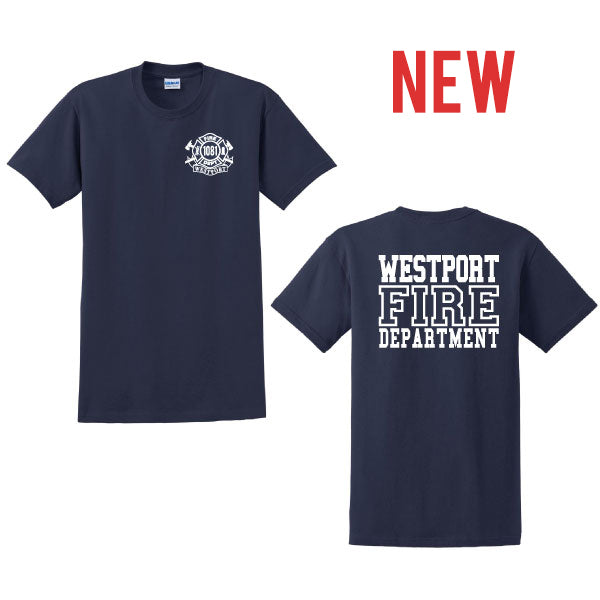 Westport Fire Department Gildan Cotton Short Sleeve Tee Logowear Westport Fire Department Adult S